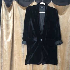 Wildfang x Lucca Long Velvet Blazer